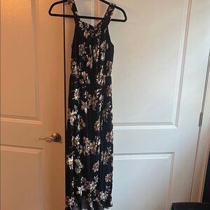 One Clothing Black and White Floral Maxi Dress